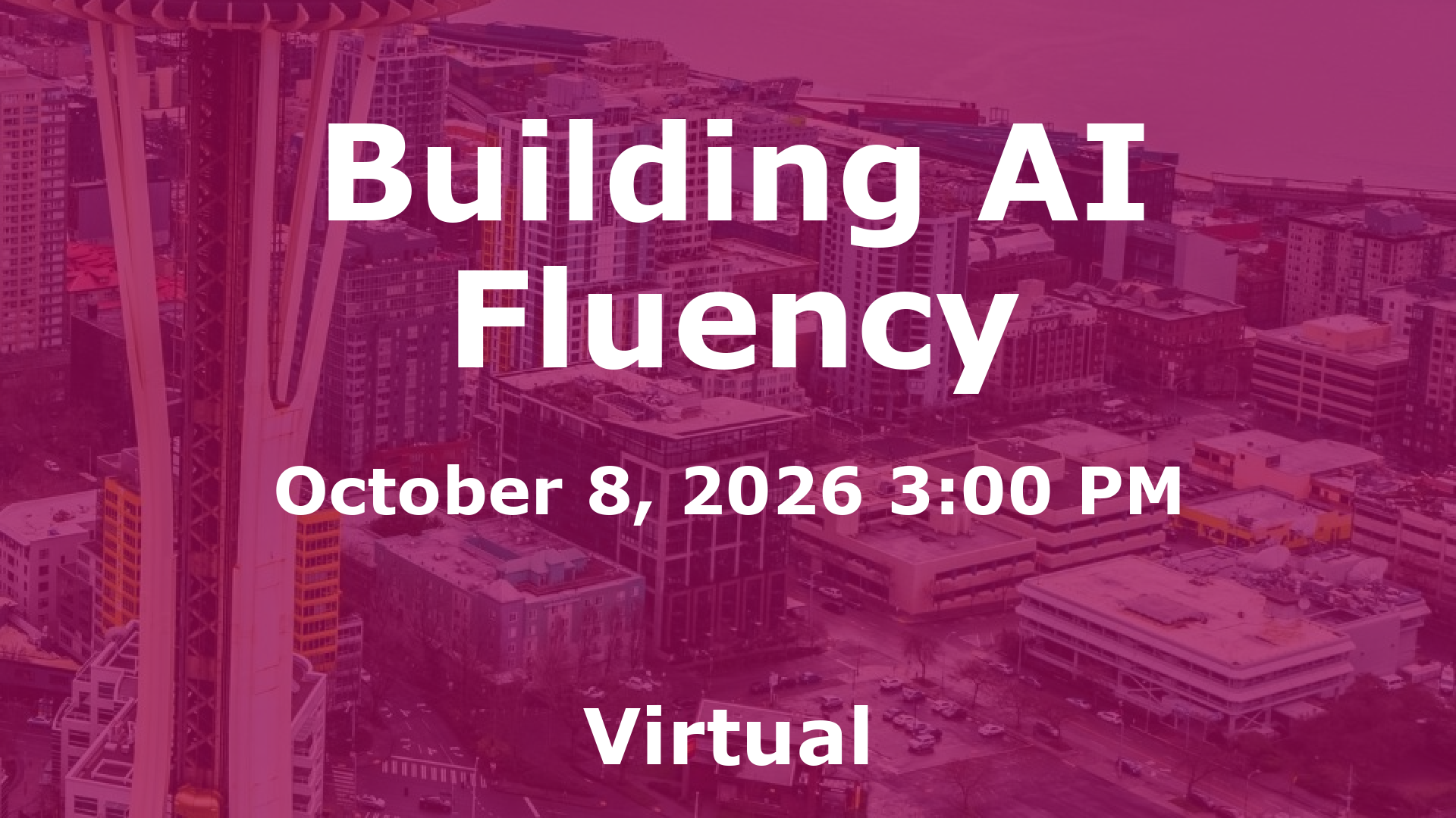 Building AI Fluency event image